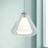 AFX Armitage 10" Wide Satin Nickel And Glass Modern LED Mini Pendant -Lighting Sales Shop armitage 10 inch wide satin nickel and glass modern led mini pendant 82h61cropped