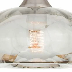 Art Glass And Brushed Nickel 9 1/2" Wide Modern Mini Pendant -Lighting Sales Shop art glass and brushed nickel 9 and one half inch wide modern mini pendant 55j33views1