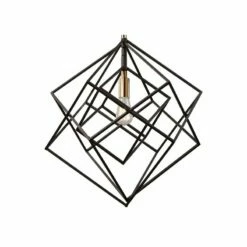 Artistry 16" Wide Matte Black And Satin Brass Pendant Light -Lighting Sales Shop artistry 16 inch wide matte black and satin brass pendant light 35w50views1