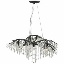 Golden Lighting Autumn Twilight 31" Wide Black Iron And Crystal Chandelier -Lighting Sales Shop autumn twilight 31 inch wide black iron and crystal chandelier 81d77views1