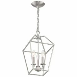 Aviary 9 1/2" Wide Brushed Nickel 3-Light Foyer Mini Pendant 8 Aviary 9 1/2" Wide Brushed Nickel 3-Light Foyer Mini Pendant -Lighting Sales Shop aviary 9 and one half inch wide brushed nickel 3 light foyer mini pendant 78c92views1