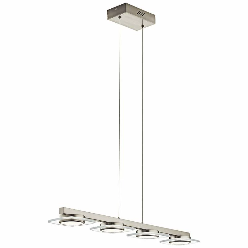 ELAN Azenda™ 33 1/2"W Nickel LED Kitchen Island Light Chandelier 5 ELAN Azenda™ 33 1/2"W Nickel LED Kitchen Island Light Chandelier - Image 3
