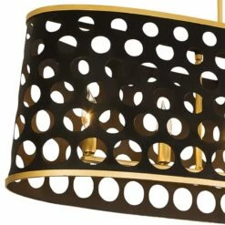 Bailey 44" Wide Matte Black Gold 6-Light Island Pendant 9 Bailey 44" Wide Matte Black Gold 6-Light Island Pendant -Lighting Sales Shop bailey 44 inch wide matte black gold 6 light island pendant 439k1views1