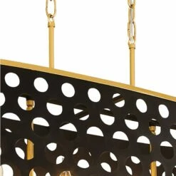 Bailey 44" Wide Matte Black Gold 6-Light Island Pendant 10 Bailey 44" Wide Matte Black Gold 6-Light Island Pendant -Lighting Sales Shop bailey 44 inch wide matte black gold 6 light island pendant 439k1views2