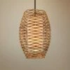 Troy Balboa 40 3/4" Wide Natural Pendant Light With Cream Linen Shade -Lighting Sales Shop balboa 40 and three quarter inch wide natural pendant light with cream linen shade 65c97cropped
