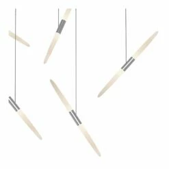 Ballet 21 1/4" Wide 9-Light Swag Satin Aluminum LED Pendant -Lighting Sales Shop ballet 21 and one quarter inch wide 9 light swag satin aluminum led pendant 71e45views1