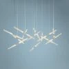 Ballet 27 1/4"W 13-Light Spreader Satin Aluminum LED Pendant -Lighting Sales Shop ballet 27 and one quarter inchw 13 light spreader satin aluminum led pendant 71e48cropped