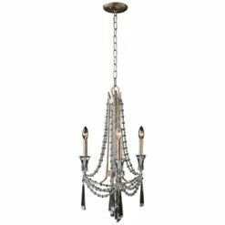 Barcelona 17" Wide Transcend Silver Crystal Chandelier -Lighting Sales Shop barcelona 17 inch wide transcend silver crystal chandelier 11m20views1