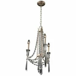 Barcelona 17" Wide Transcend Silver Crystal Chandelier -Lighting Sales Shop barcelona 17 inch wide transcend silver crystal chandelier 11m20views3