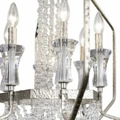 Barcelona 26" Wide Transcend Silver 7-Light Crystal Pendant -Lighting Sales Shop barcelona 26 inch wide transcend silver 7 light crystal pendant 74g12views3