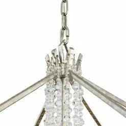 Barcelona 26" Wide Transcend Silver 7-Light Crystal Pendant -Lighting Sales Shop barcelona 26 inch wide transcend silver 7 light crystal pendant 74g12views4