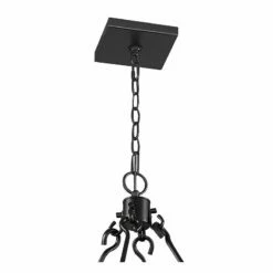 Barclay 26" Wide Matte Black 8-Light Chandelier -Lighting Sales Shop barclay 26 inch wide matte black 8 light chandelier 96e65views2