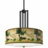 Bear Lodge Carey 24" Black 4-Light Chandelier -Lighting Sales Shop bear lodge carey 24 inch black 4 light chandelier 863n6