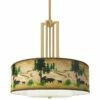 Bear Lodge Carey 24" Gold 4-Light Chandelier -Lighting Sales Shop bear lodge carey 24 inch gold 4 light chandelier 843n6