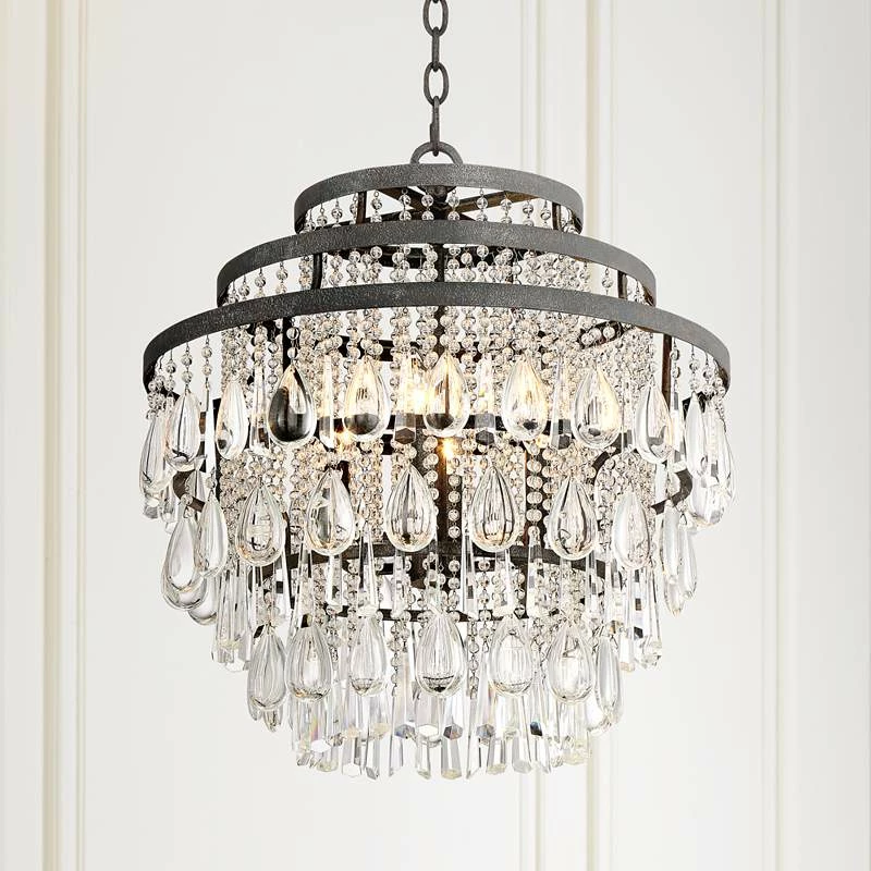 Beloit 20" Wide Clear Crystal 4-Light Chandelier 3 Beloit 20" Wide Clear Crystal 4-Light Chandelier