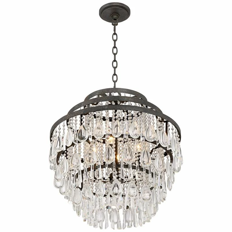 Beloit 20" Wide Clear Crystal 4-Light Chandelier 7 Beloit 20" Wide Clear Crystal 4-Light Chandelier - Image 5