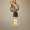 Besa Solo 2" Wide Knotted Rope Black Mini Pendant 1 Besa Solo 2" Wide Knotted Rope Black Mini Pendant -Lighting Sales Shop besa solo 2 inch wide knotted rope black mini pendant 9r932cropped