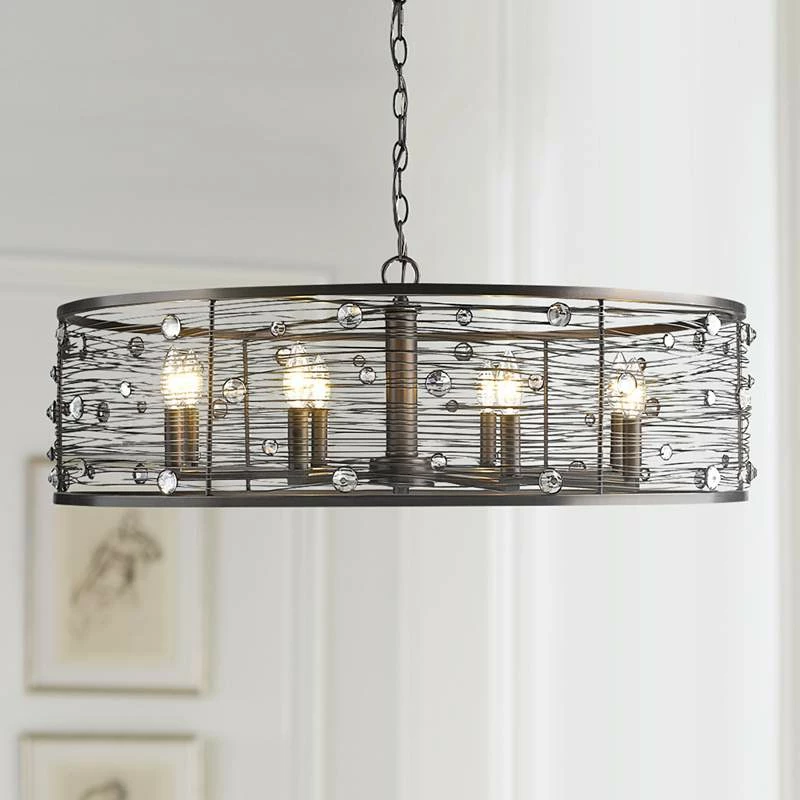 Golden Lighting Bijoux 33 1/4"W Brushed Etruscan Bronze 8-Light Chandelier 3 Golden Lighting Bijoux 33 1/4"W Brushed Etruscan Bronze 8-Light Chandelier