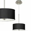 Black Faux Silk 10 1/4" Wide Pendant Light -Lighting Sales Shop black faux silk 10 and one quarter inch wide pendant light 96c33cropped