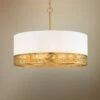 Blairmoor 25" Wide Honey Gold And Faux Silk Modern Pendant Light -Lighting Sales Shop blairmoor 25 inch wide honey gold and faux silk modern pendant light 77p16cropped