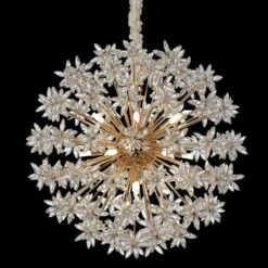 Bouquet 31 1/2" Wide Gold Crystal 18-Light Round Chandelier