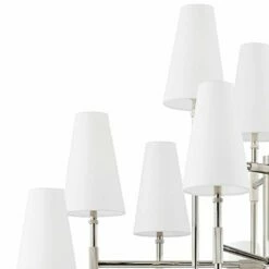 Bowery 48" Wide Polished Nickel 15-Light Chandelier -Lighting Sales Shop bowery 48 inch wide polished nickel 15 light chandelier 891x0views1