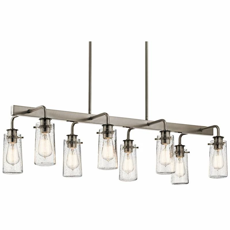 Braelyn 42"W Classic Pewter Kitchen Island Light Chandelier 4 Braelyn 42"W Classic Pewter Kitchen Island Light Chandelier - Image 2