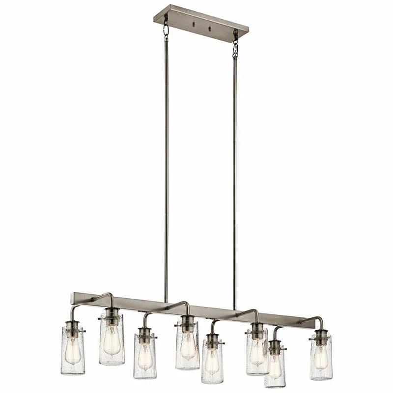Braelyn 42"W Classic Pewter Kitchen Island Light Chandelier 6 Braelyn 42"W Classic Pewter Kitchen Island Light Chandelier - Image 4