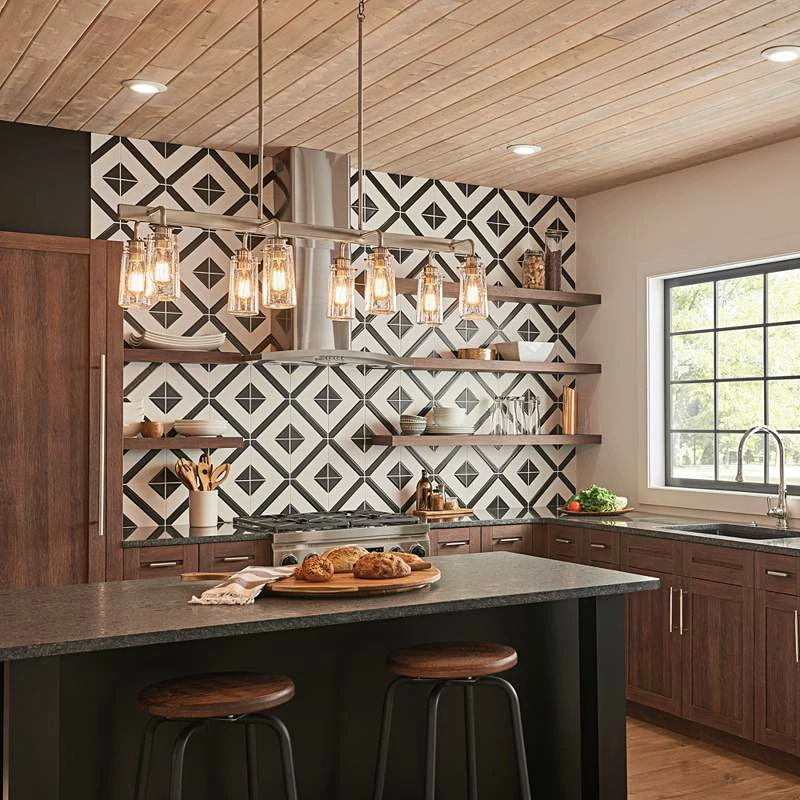 Braelyn 42"W Classic Pewter Kitchen Island Light Chandelier 8 Braelyn 42"W Classic Pewter Kitchen Island Light Chandelier - Image 6