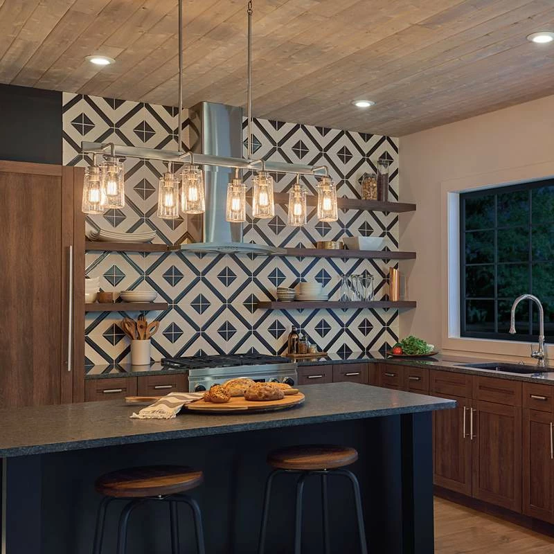 Braelyn 42"W Classic Pewter Kitchen Island Light Chandelier 9 Braelyn 42"W Classic Pewter Kitchen Island Light Chandelier - Image 7