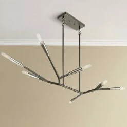 Branches 49 1/4" Wide Black Kitchen Island Light Chandelier