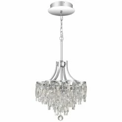 Bravado 15 3/4"W Polished Chrome LED Crystal Pendant Light -Lighting Sales Shop bravado 15 and three quarter inchw polished chrome led crystal pendant light 67t93views1