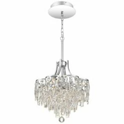 Bravado 15 3/4"W Polished Chrome LED Crystal Pendant Light -Lighting Sales Shop bravado 15 and three quarter inchw polished chrome led crystal pendant light 67t93views2