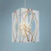 Brenton Cove 18"W Gold Mist Gold Leaf 8-Light Foyer Pendant -Lighting Sales Shop brenton cove 18 inchw gold mist gold leaf 8 light foyer pendant 77p12cropped