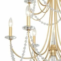 Brentwood 26" Wide French Gold 10-Light 2-Tier Chandelier -Lighting Sales Shop brentwood 26 inch wide french gold 10 light 2 tier chandelier 442k1views1