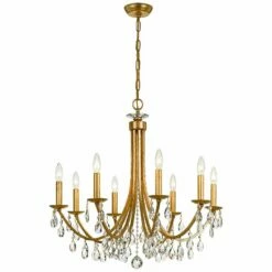 Bridgehampton 28" Wide 8-Light Antique Gold Chandelier -Lighting Sales Shop bridgehampton 28 inch wide 8 light antique gold chandelier 634e0views2