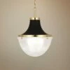 Brighton 13" Wide Modern Brass And Matte Black Pendant Light -Lighting Sales Shop brighton 13 inch wide modern brass and matte black pendant light 75n08cropped