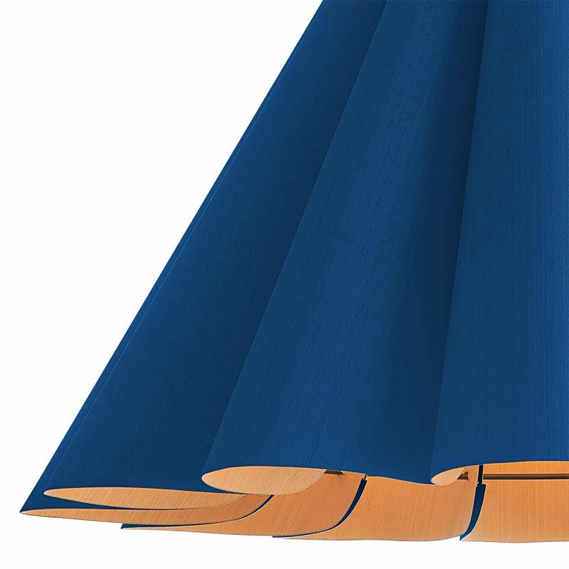 Bruck Lora 27 1/2" Wide Blue And Ash Wood Pendant Light 4 Bruck Lora 27 1/2" Wide Blue And Ash Wood Pendant Light - Image 2