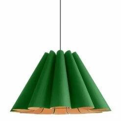 Bruck Lora 27 1/2" Wide Green And Ash Wood Pendant Light