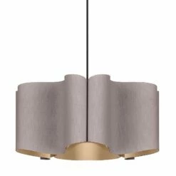 Bruck Paulina 19 3/4"W Gray Oak And Ash Wood Pendant Light