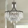 Bruini 20" Wide 4-Light Bronze And Crystal Chandelier -Lighting Sales Shop bruini 20 inch wide 4 light bronze and crystal chandelier 7f836cropped