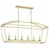 Bryant 48 1/4" Wide Gold Leaf 6-Light Island Pendant Light 1 Bryant 48 1/4" Wide Gold Leaf 6-Light Island Pendant Light -Lighting Sales Shop bryant 48 and one quarter inch wide gold leaf 6 light island pendant light 373e0