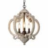 Cachil 15 1/2"W Weathered White 3-Light Lantern Chandelier -Lighting Sales Shop cachil 15 and one half inchw weathered white 3 light lantern chandelier 651p5