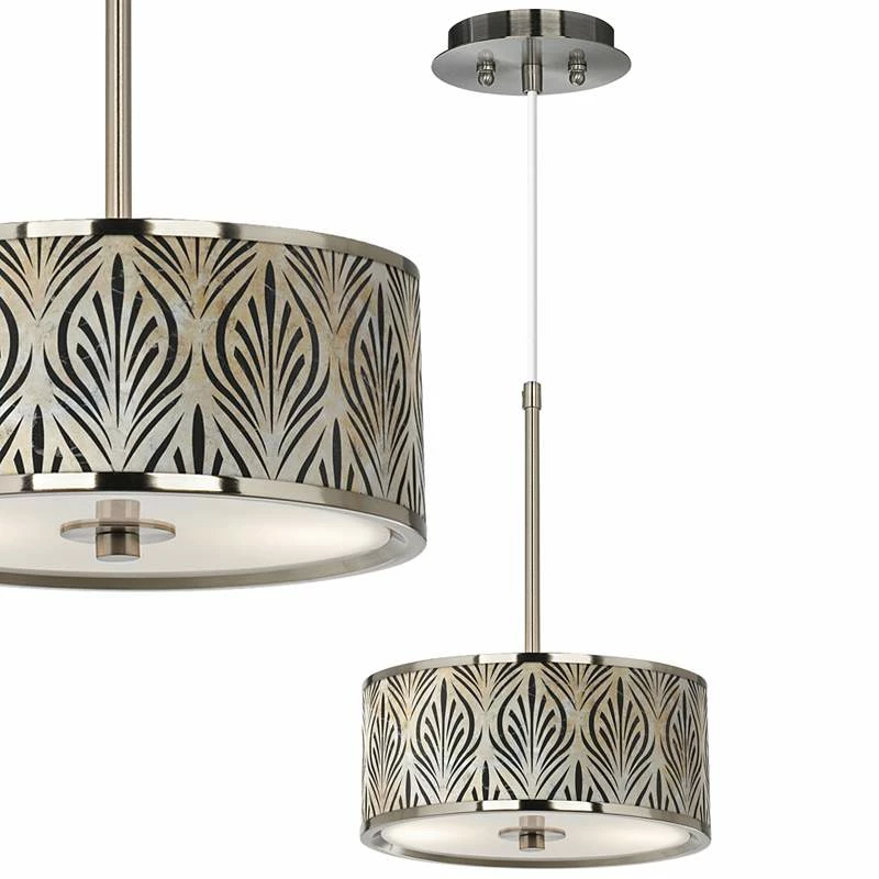 Calathea Gem Giclee Glow 10 1/4" Wide Pendant Light 3 Calathea Gem Giclee Glow 10 1/4" Wide Pendant Light