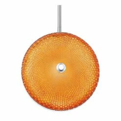 Caledonia 10"W Orange Honeycomb Glass LED Mini Pendant Light -Lighting Sales Shop caledonia 10 inchw orange honeycomb glass led mini pendant light 79n17views1