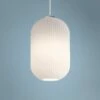 AFX Callie 9" Wide Frosted White Ribbed Glass Mini Pendant -Lighting Sales Shop callie 9 inch wide frosted white ribbed glass mini pendant 69d67cropped