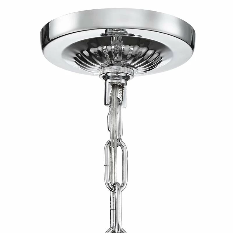 Calylah 21 1/2" Wide Chrome And Crystal Chandelier 8 Calylah 21 1/2" Wide Chrome And Crystal Chandelier - Image 6