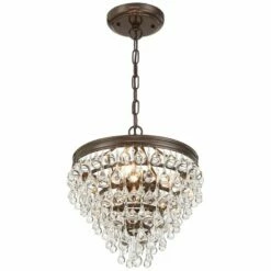Calypso 12" Wide Crystal Vibrant Bronze Chandelier -Lighting Sales Shop calypso 12 inch wide crystal vibrant bronze chandelier 2c233views4