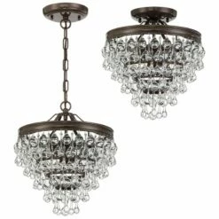 Calypso 12" Wide Crystal Vibrant Bronze Chandelier -Lighting Sales Shop calypso 12 inch wide crystal vibrant bronze chandelier 2c233views5