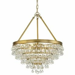 Calypso 20" Wide Vibrant Gold And Crystal Teardrop Chandelier 9 Calypso 20" Wide Vibrant Gold And Crystal Teardrop Chandelier -Lighting Sales Shop calypso 20 inch wide vibrant gold and crystal teardrop chandelier 61h96